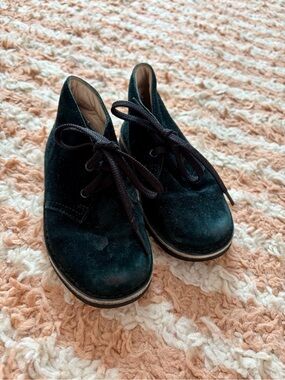 Clarks Black Suede Desert Boots